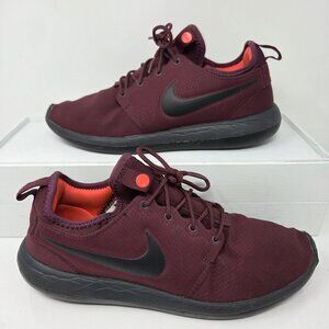 Nike Mens 8 Roshe One Sneakers 859543-600 Maroon Black Running Lightweight